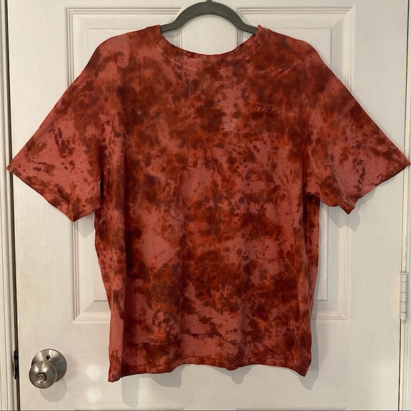 Tie-Dyed RVCA Oversized T-Shirt - Picture 2 of 14
